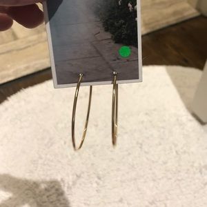 NWT Gold Hoop Earrings